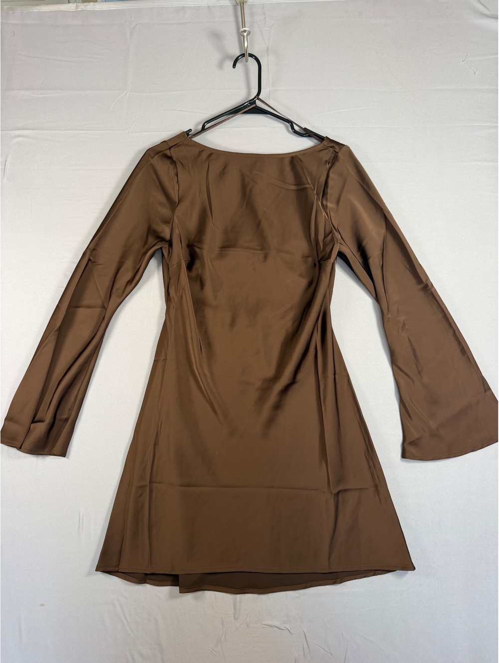 A New Day Women Twist Back Long-Sleeve Mini Dress